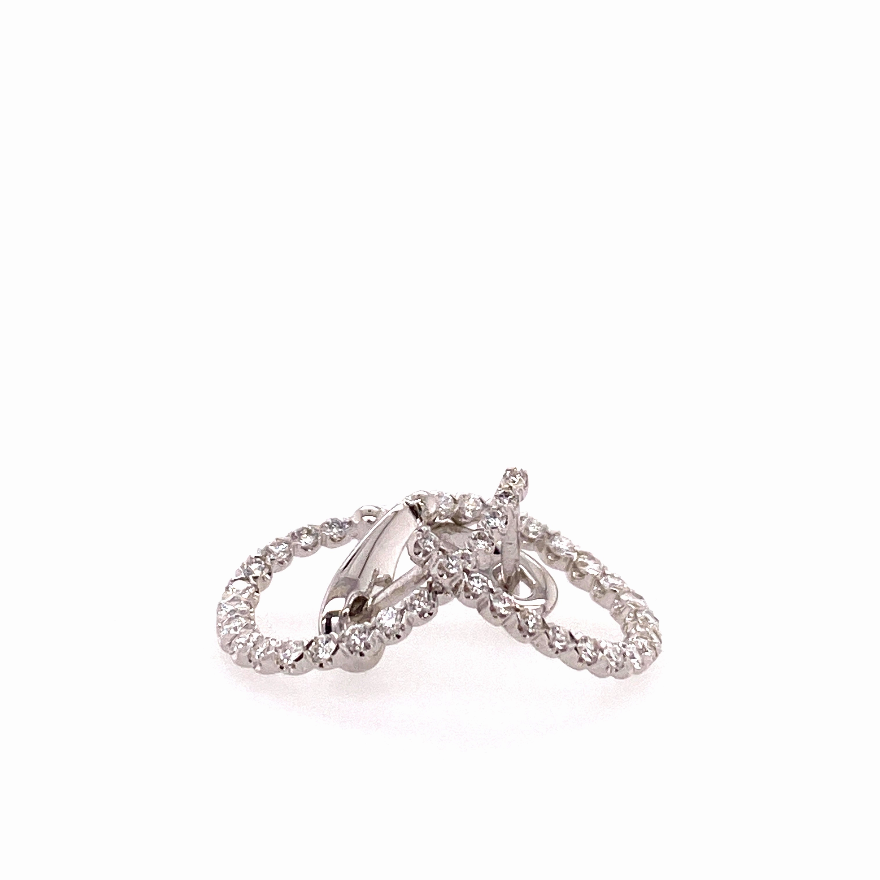 Diamond Hoop Earrings
