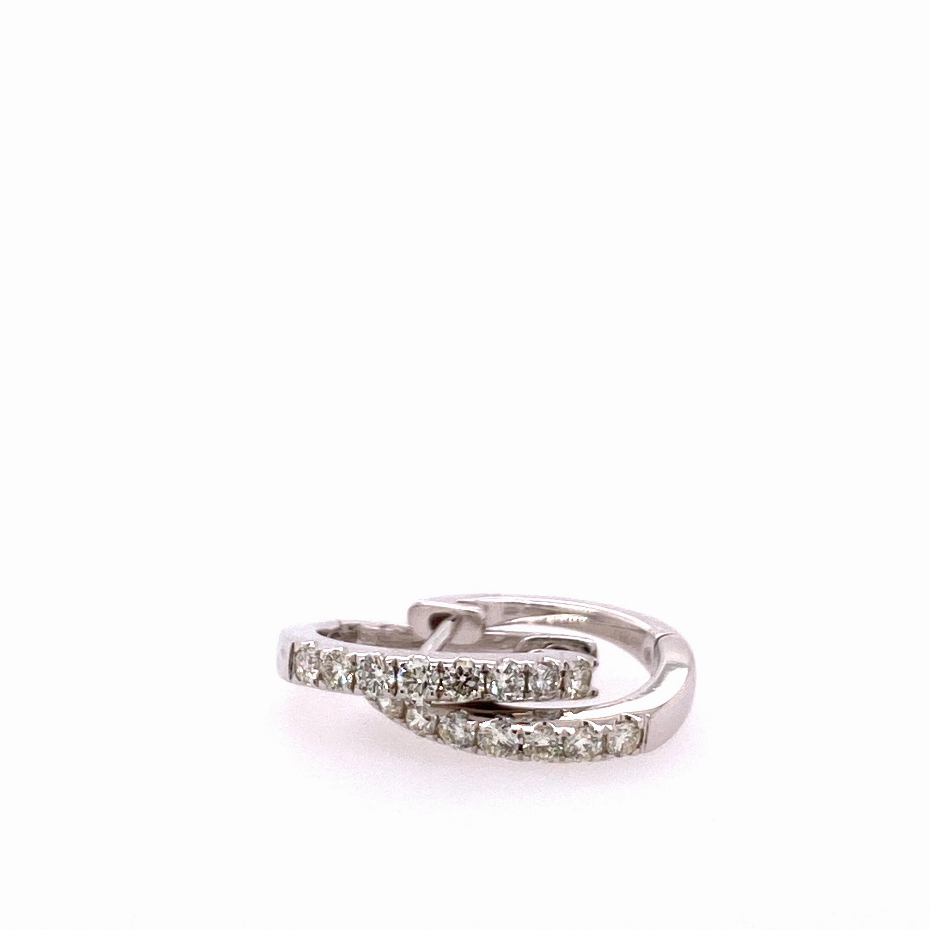 Diamond Hoop Earrings
