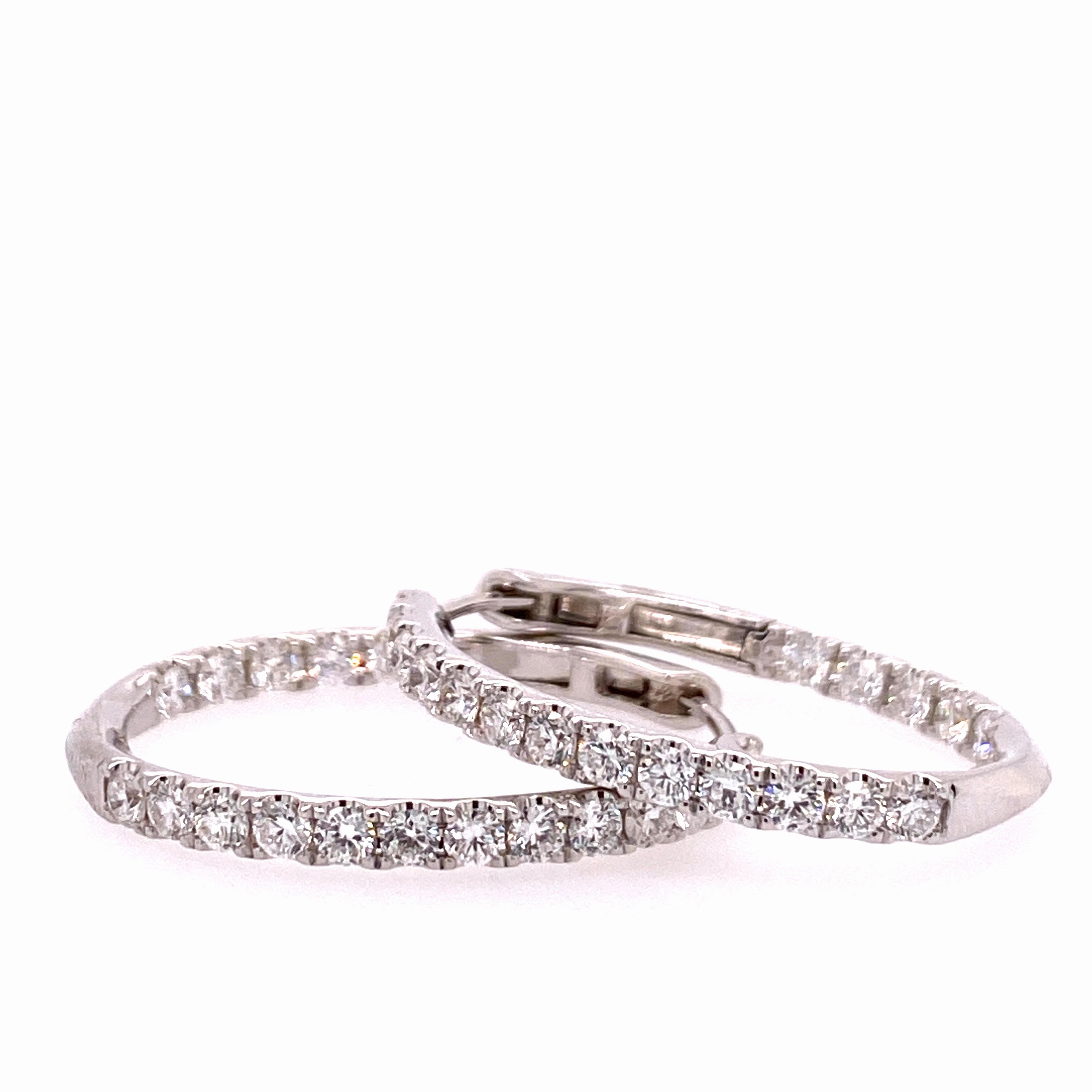 Diamond Hoop Earrings