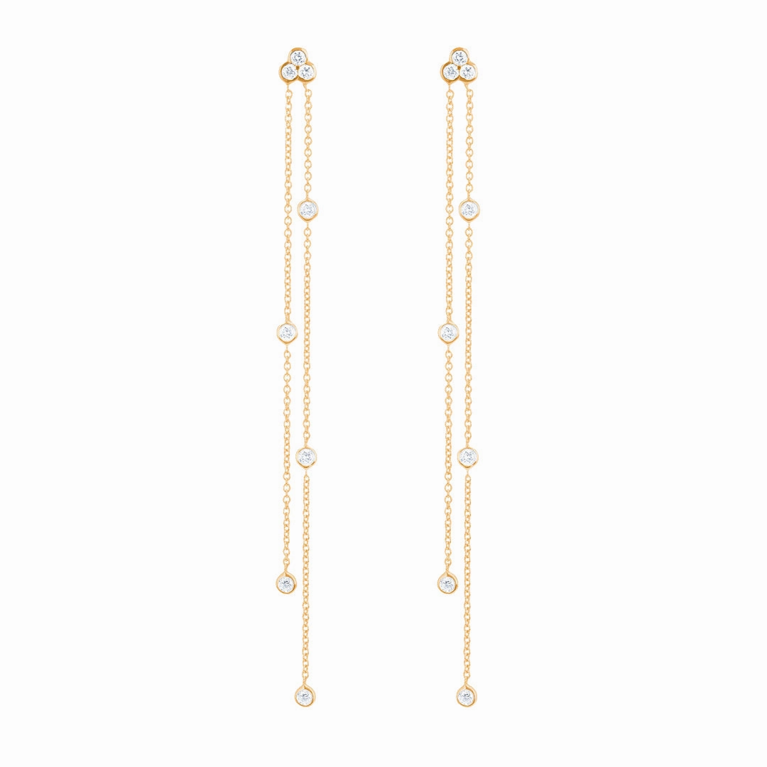 Diamond Poppy Earrings