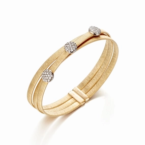 Diamond Triple Circle Bracelet