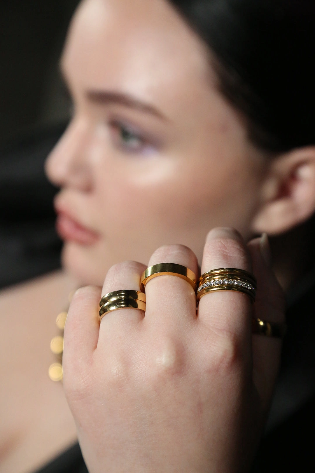 Diamonette Stacking Ring-Gold