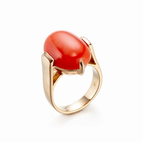 Diana Ring in Coral