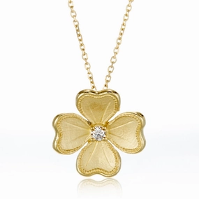 Dogwood Blossom Pendant Necklace