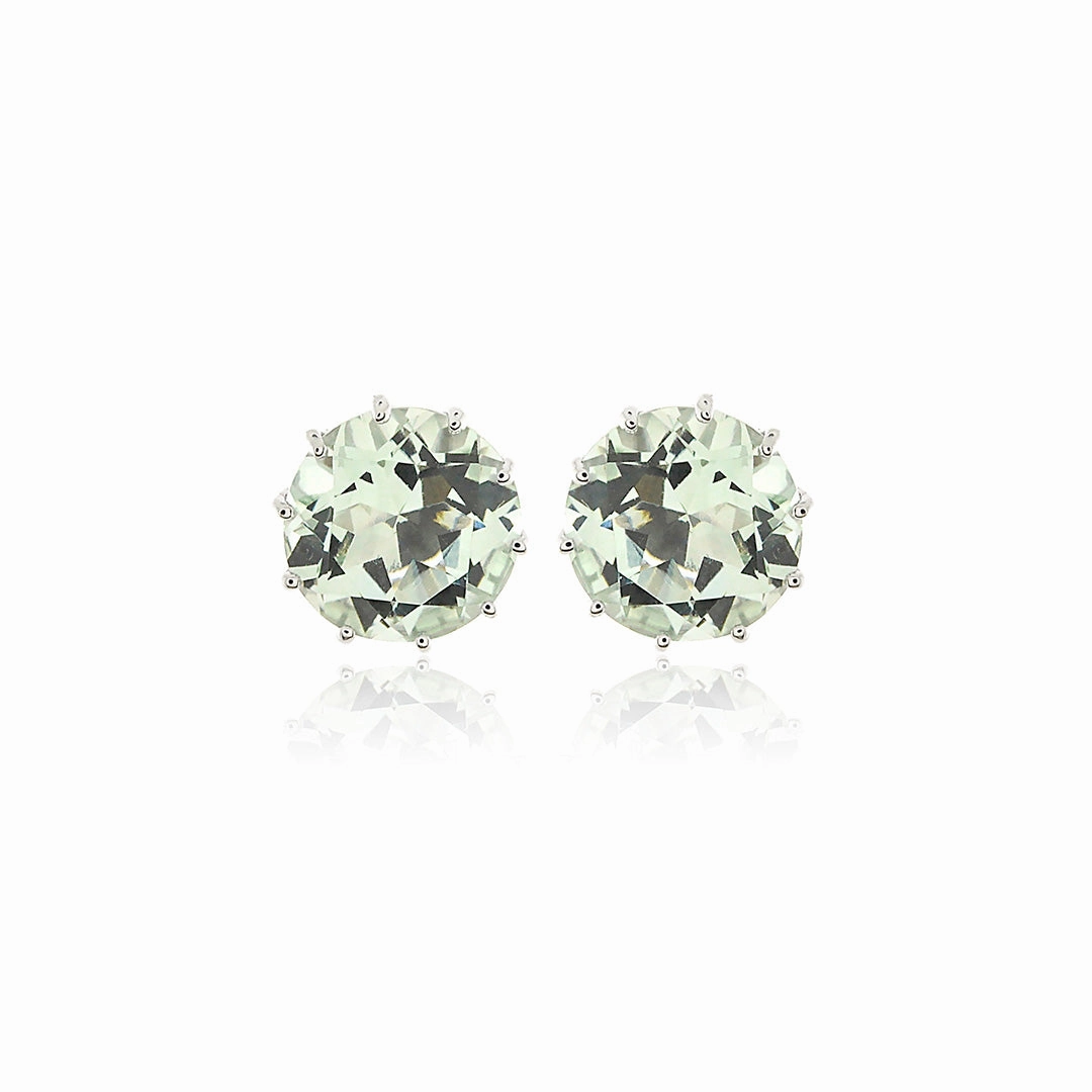 Dottie Earrings in Green Quartz