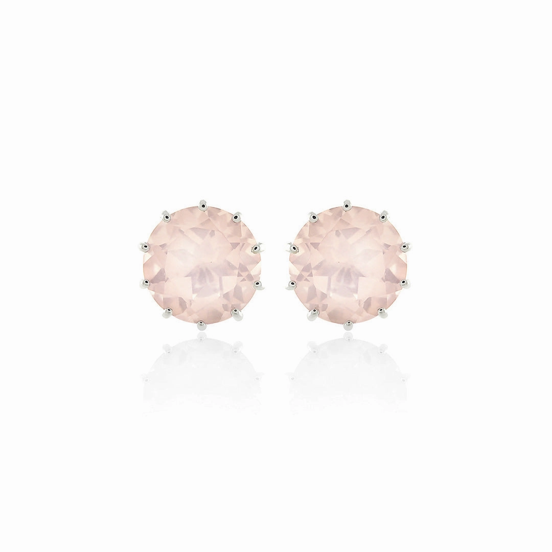 Dottie Earrings in Rose Quartz