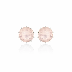 Dottie Earrings in Rose Quartz
