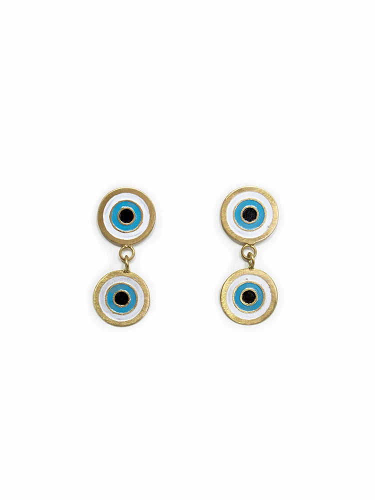 Double Vision Earrings - Gold