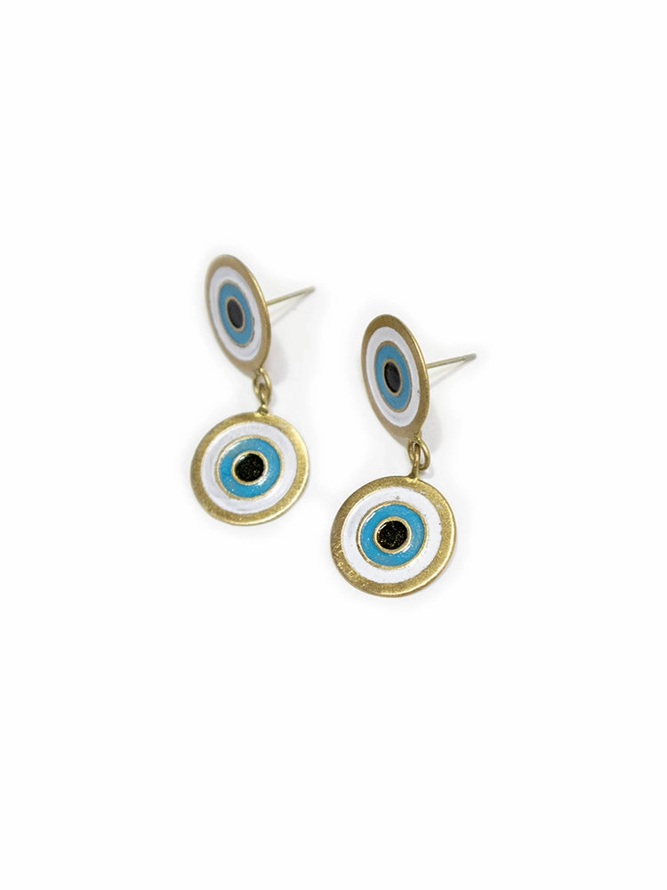 Double Vision Earrings - Gold