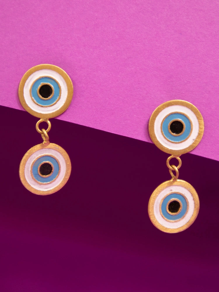 Double Vision Earrings - Gold