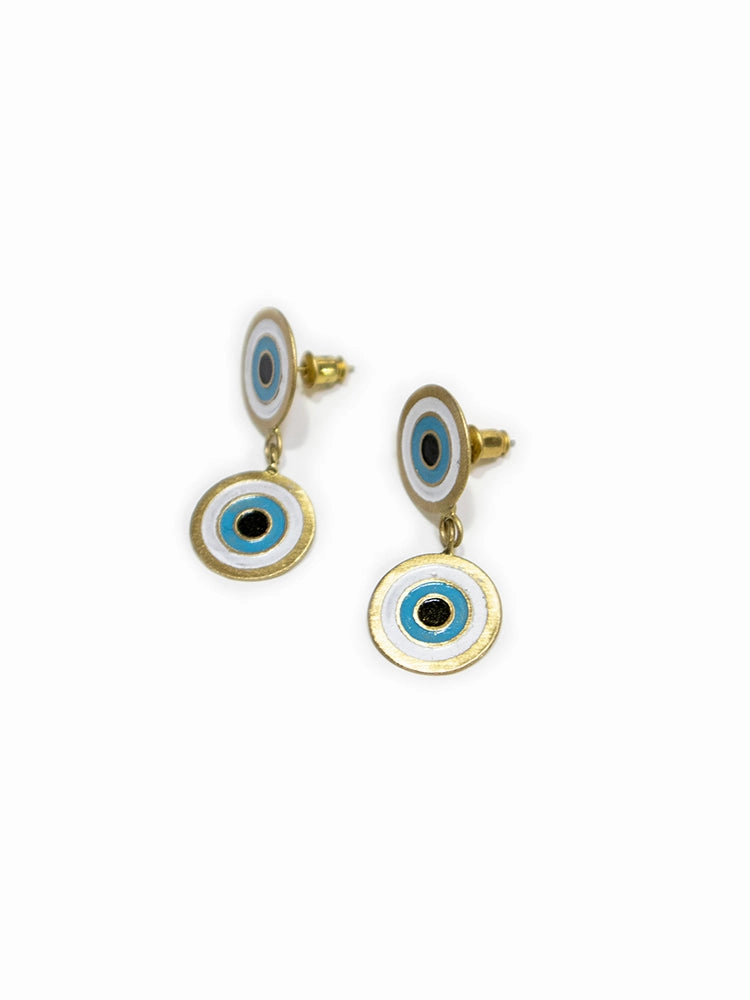 Double Vision Earrings - Gold