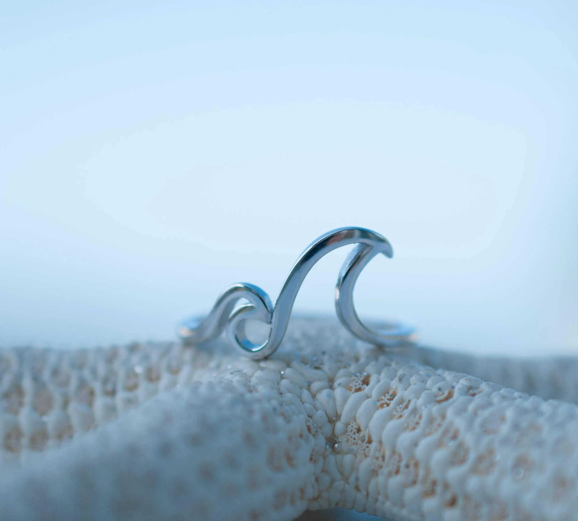Double Wave Ring ~Sterling Silver 925 ~ SMR075