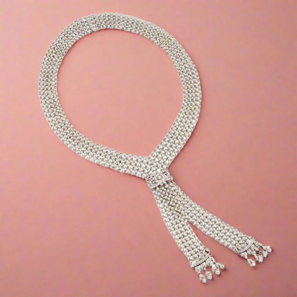 Edwardian Diamond & Pearl Nglige