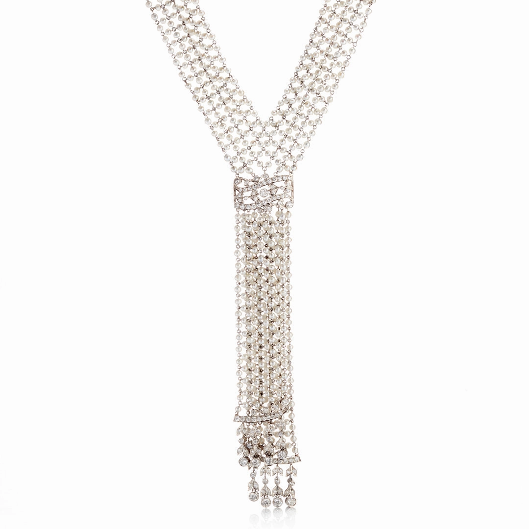 Edwardian Diamond & Pearl Nglige