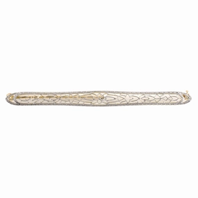 Edwardian Platinum Filigree Bar Pin