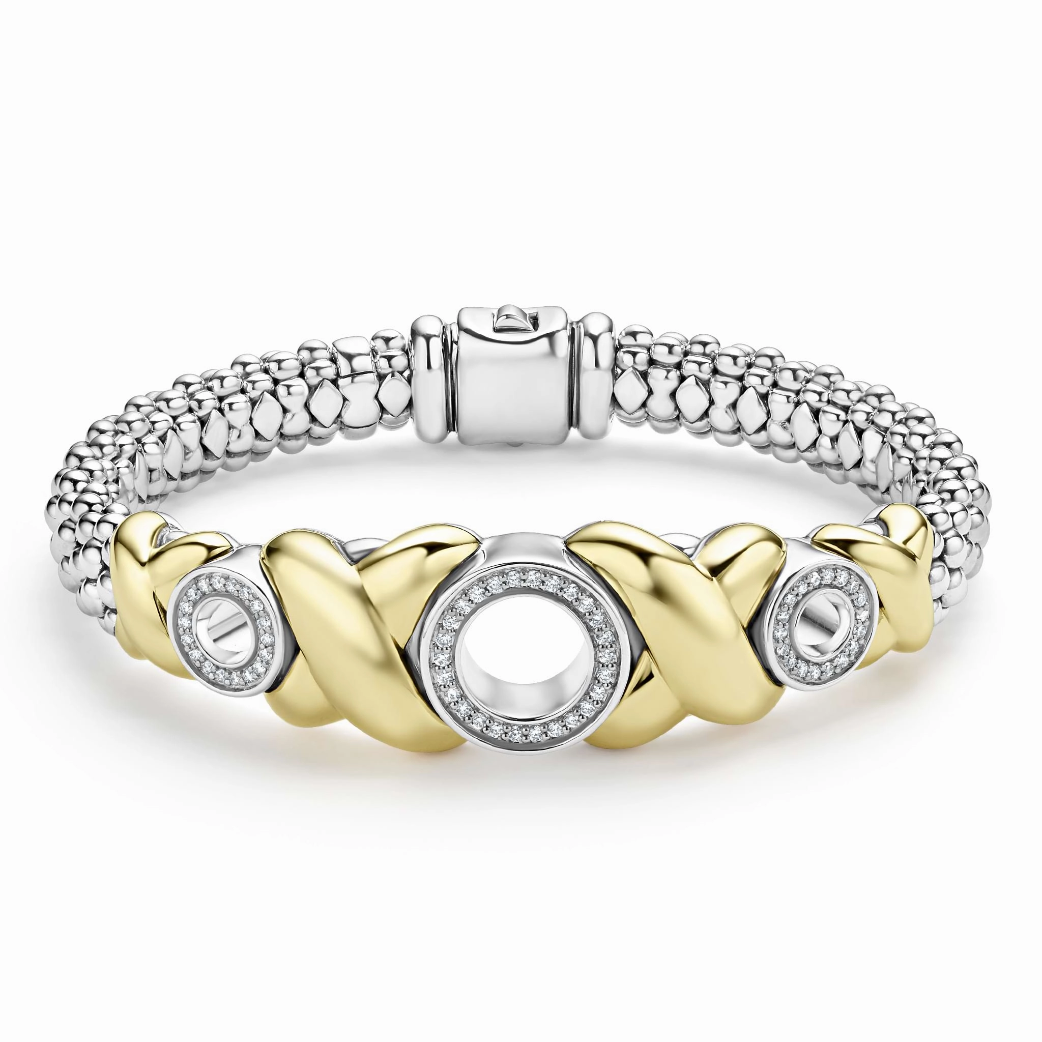 Embrace 18K Gold XO Diamond Bracelet