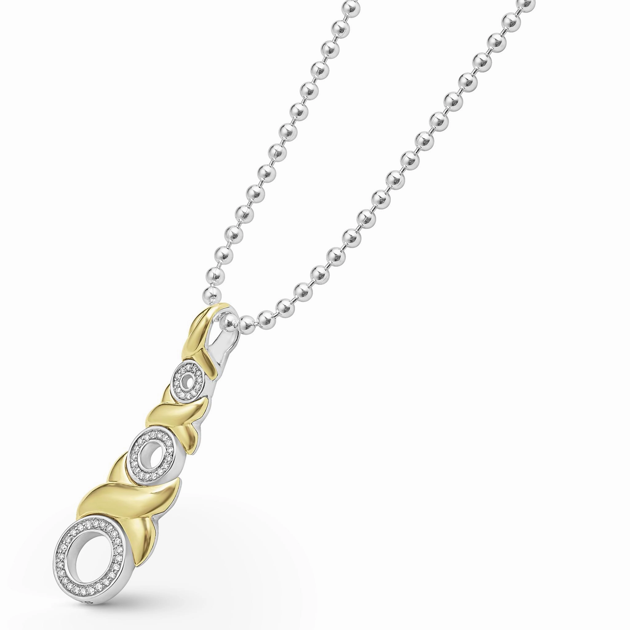Embrace 18K Gold XO Diamond Necklace