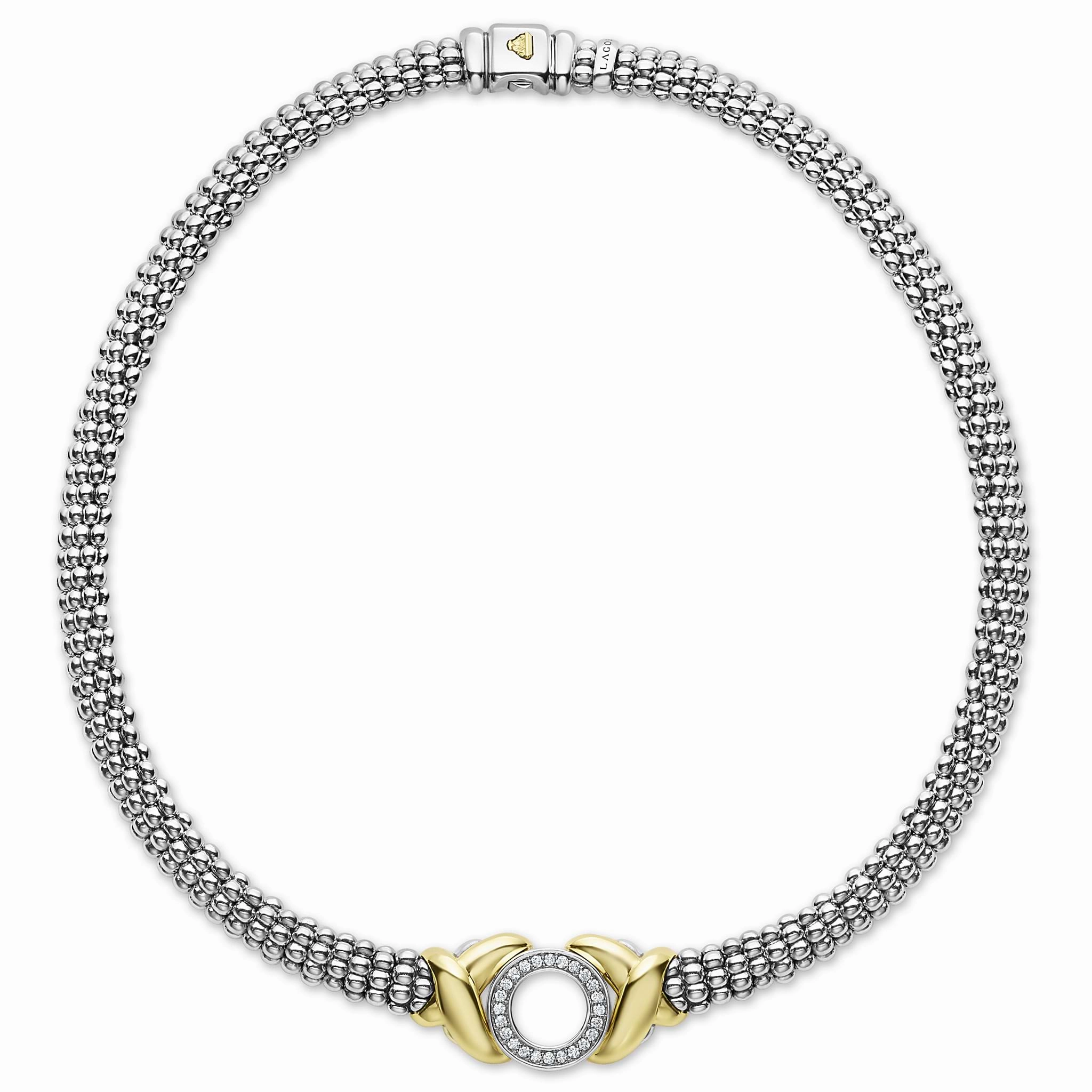 Embrace 18K Gold XO Diamond Necklace