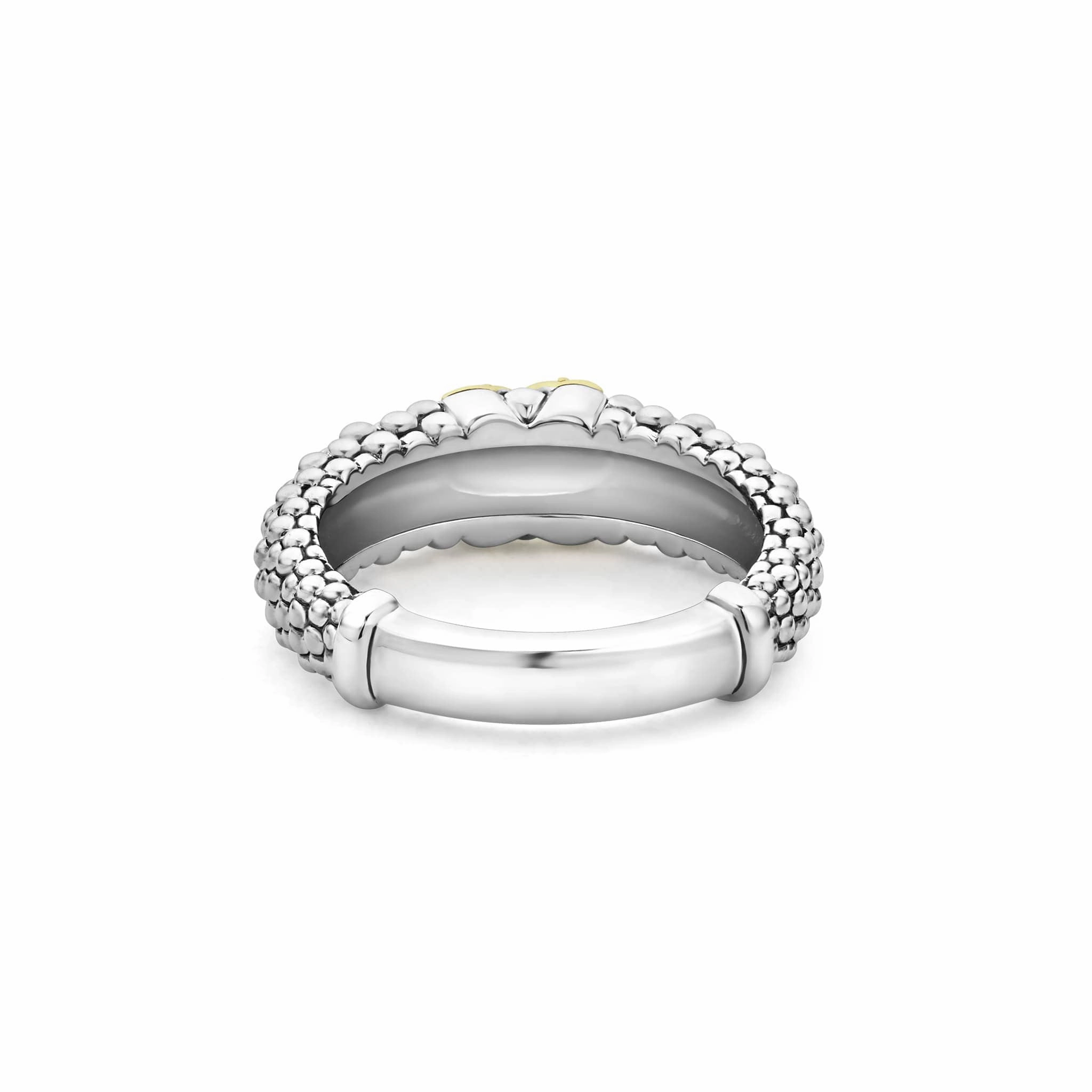 Embrace Two-Tone X Caviar Diamond Ring
