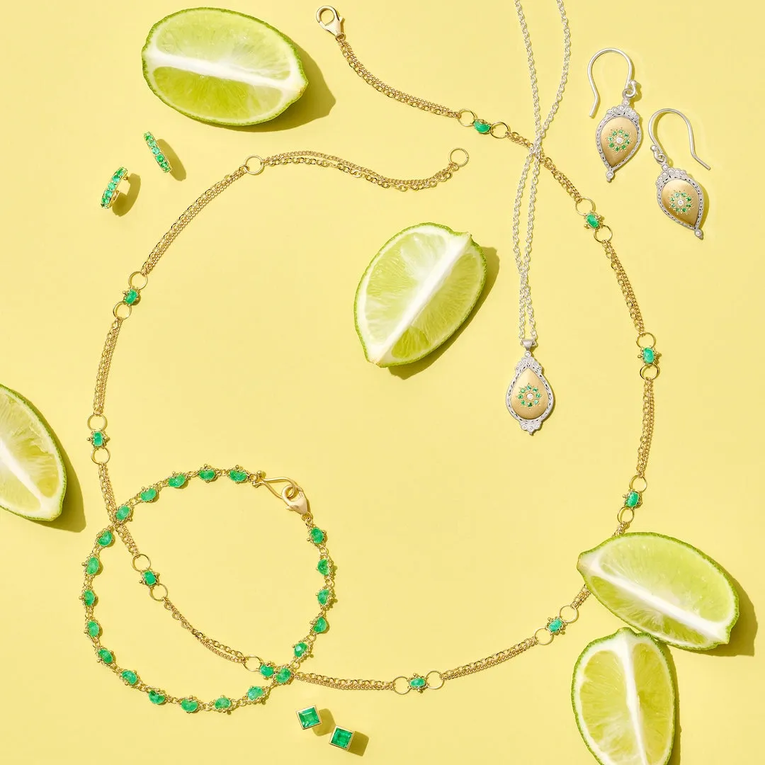 Emerald Whisper Chain Necklace
