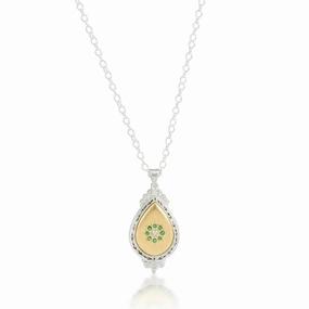 Emerald & Diamond Melody Pendant Necklace