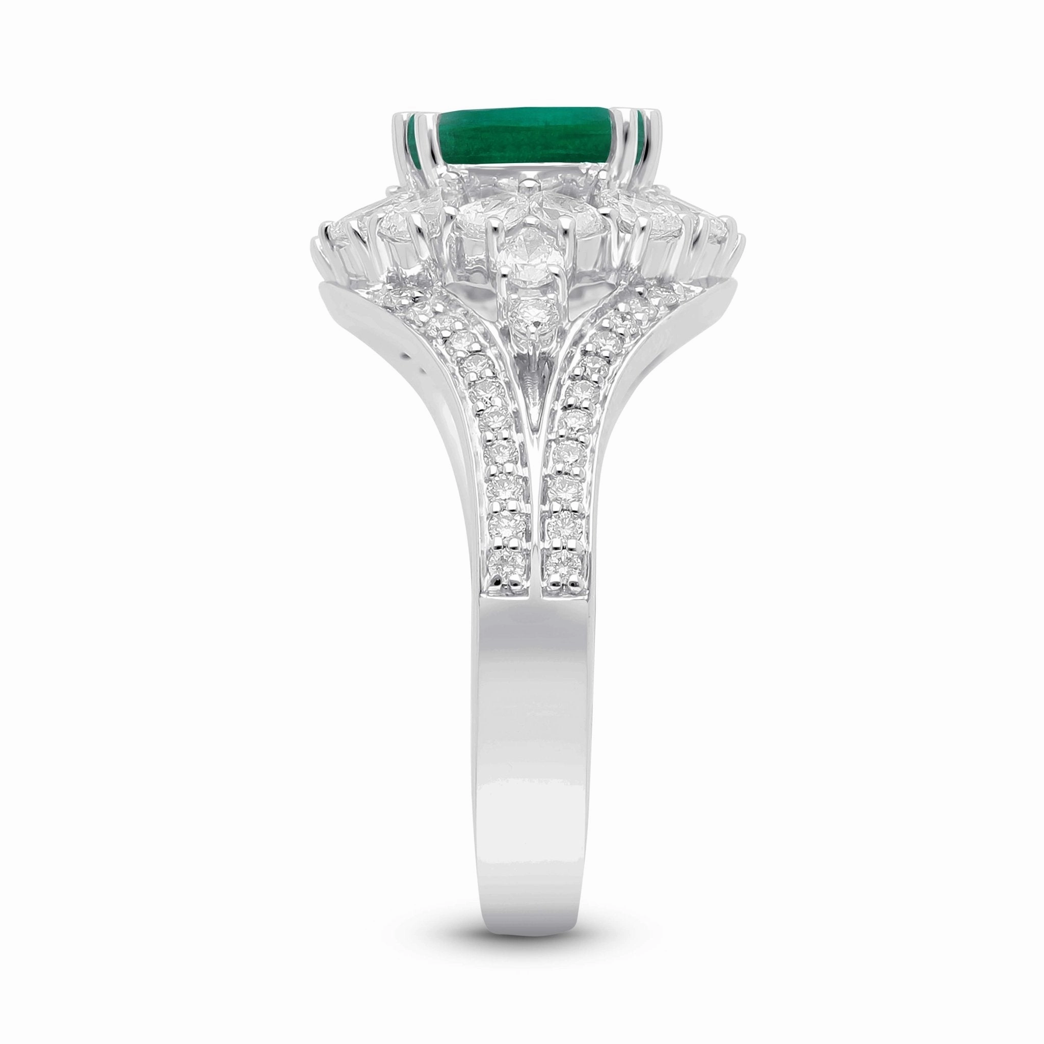 Emerald Lustre Ring - WG