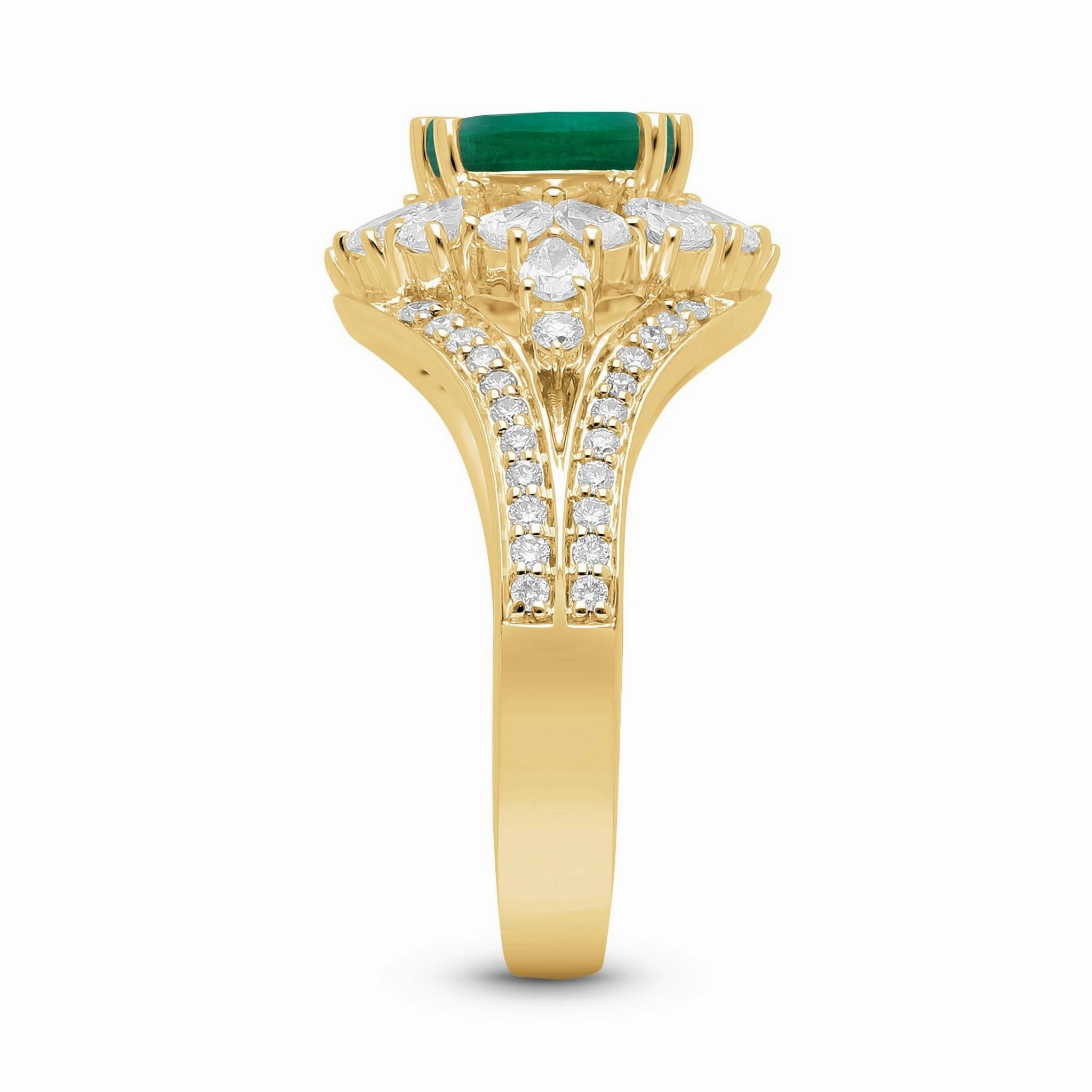 Emerald Lustre Ring - YG