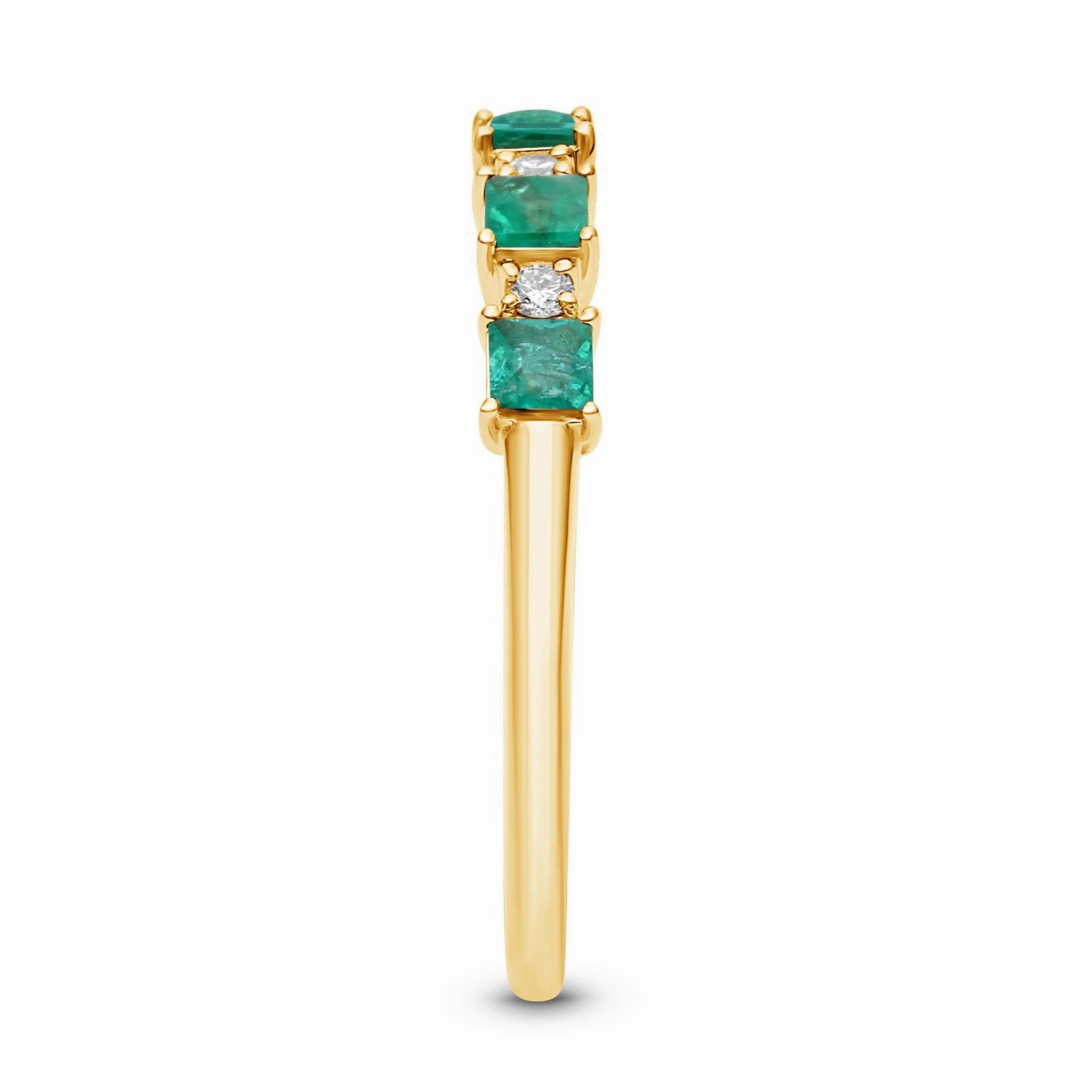 Emerald Princess Stackable Ring - YG