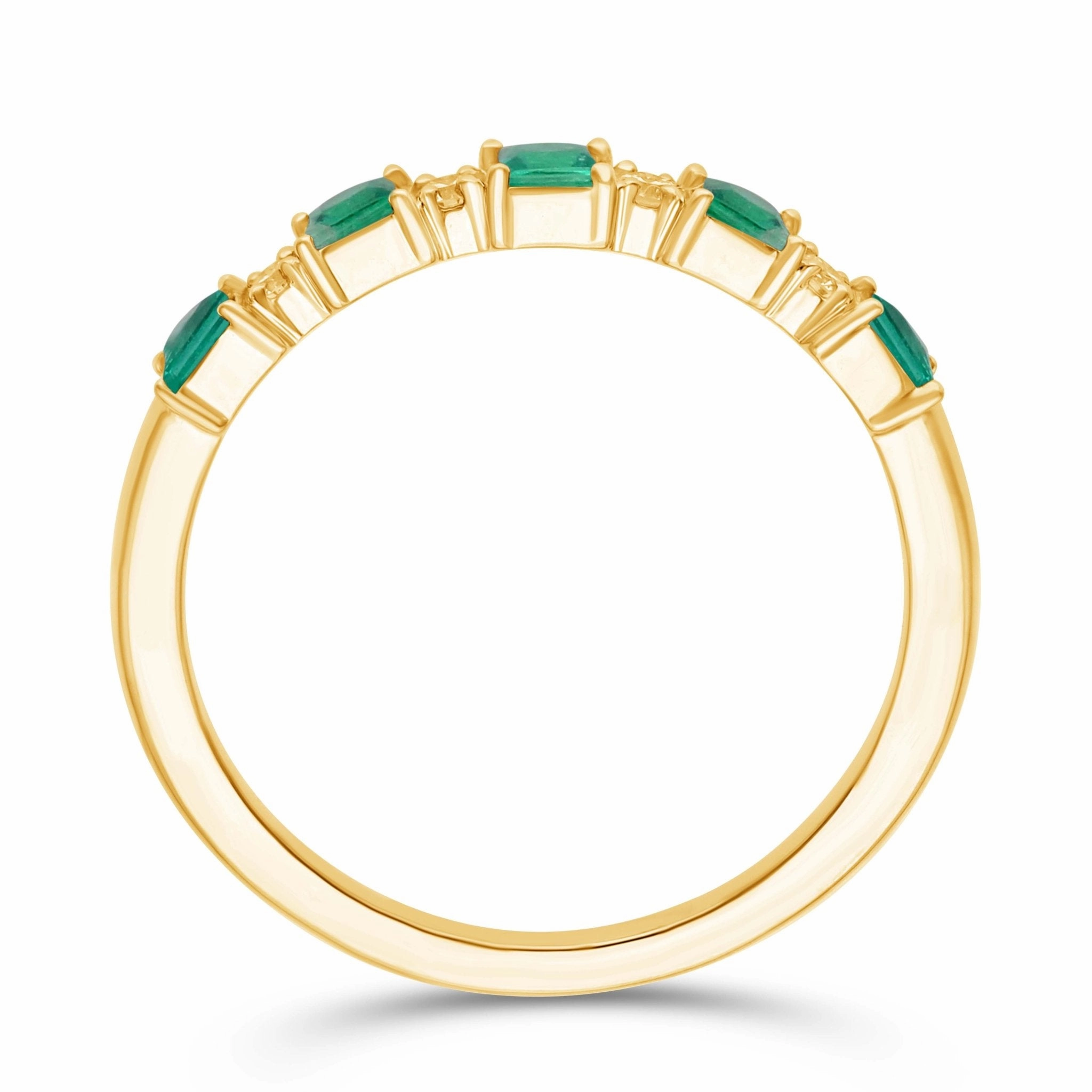 Emerald Princess Stackable Ring - YG