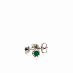 emerald stud earrings