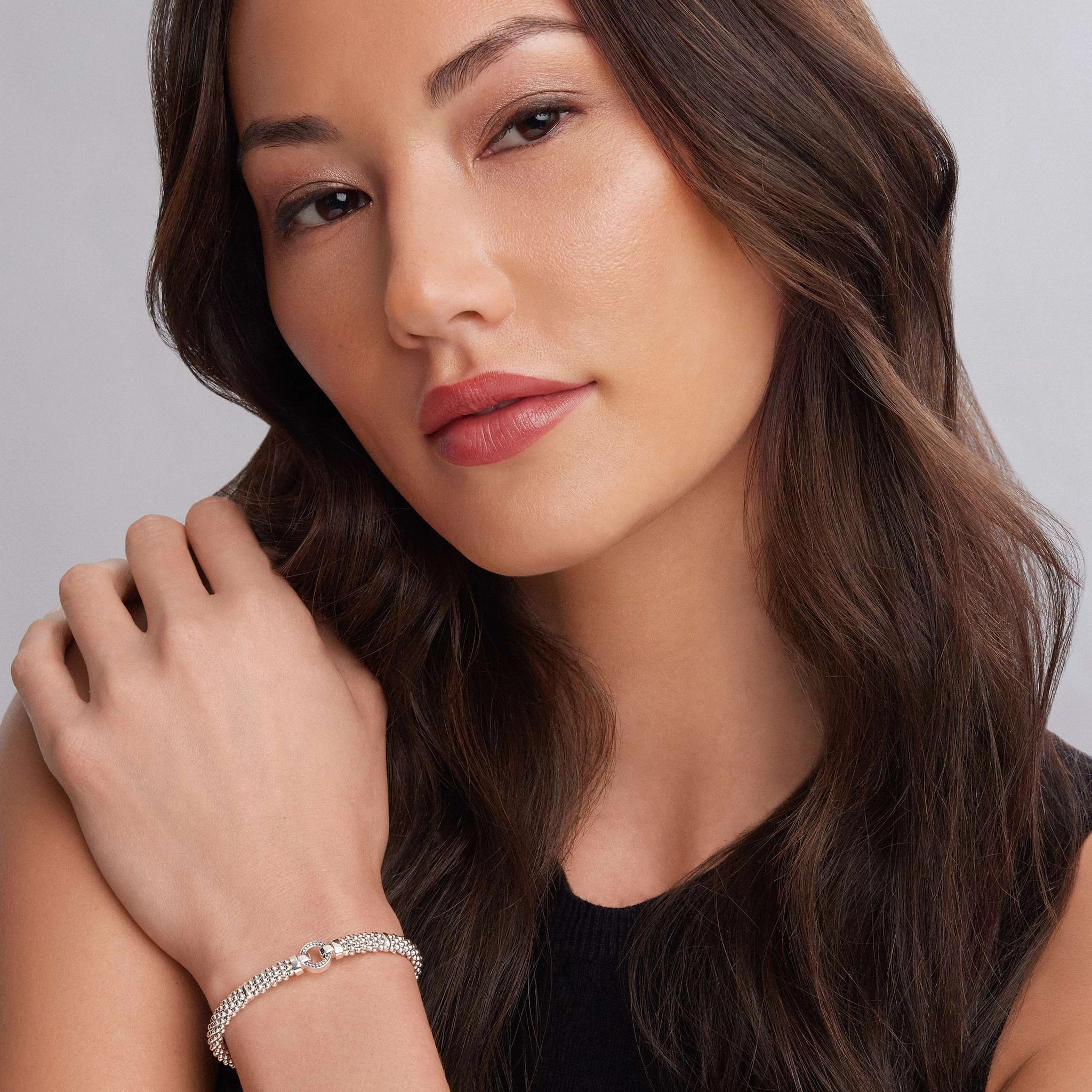 Enso Circle Caviar Bracelet | 6mm