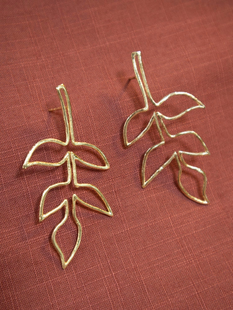 Fauna Wire Earrings - Gold
