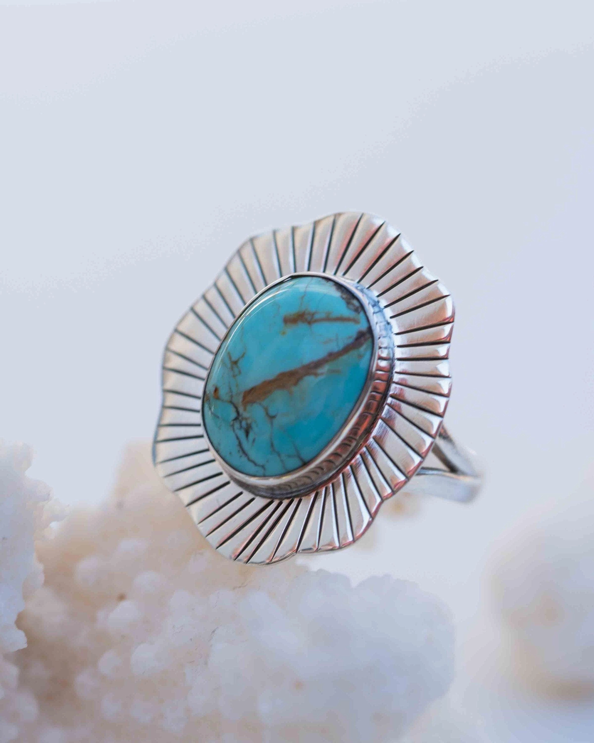 Gaby Ring ~ Turquoise ~ Sterling Silver 925 ~ MR281