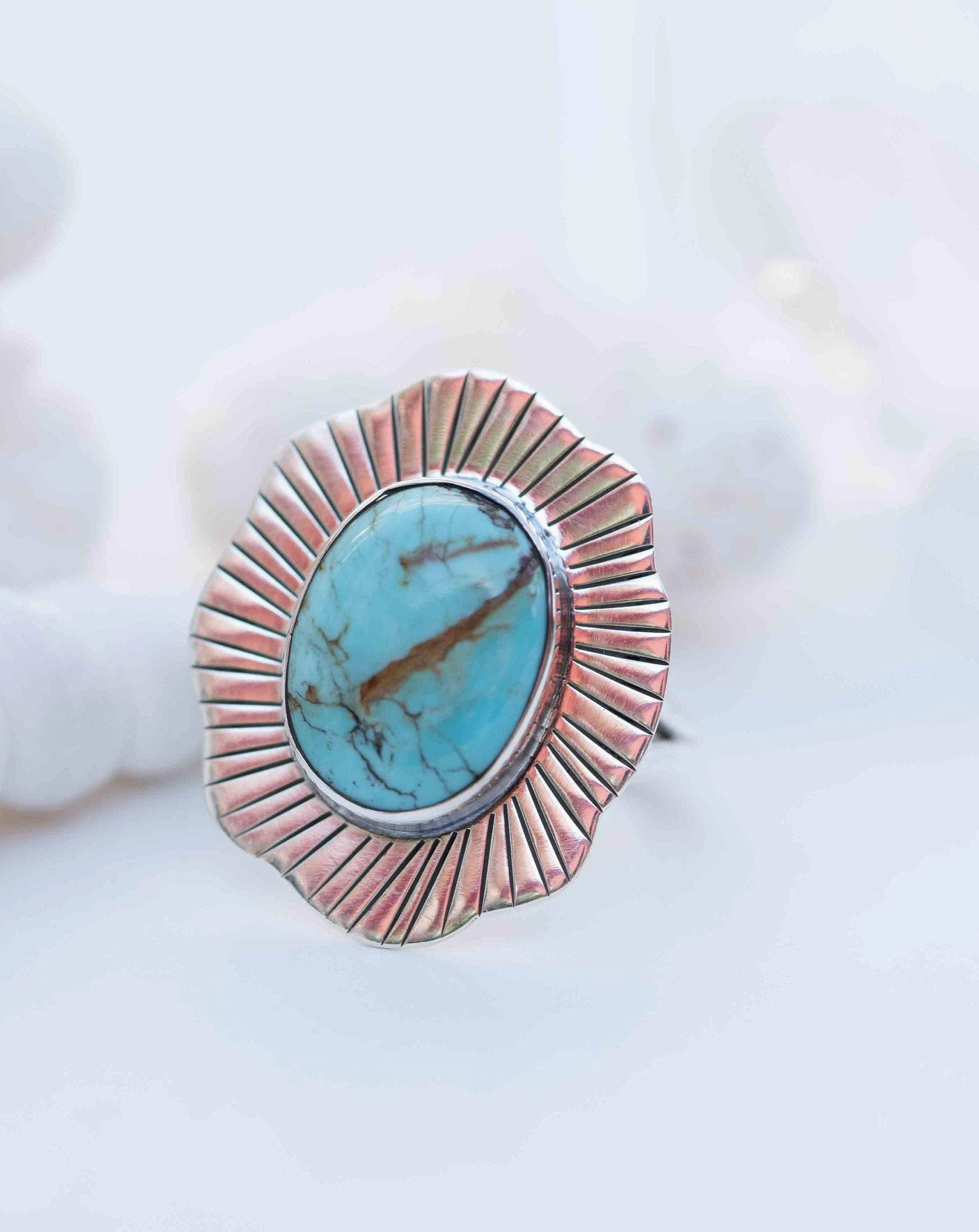 Gaby Ring ~ Turquoise ~ Sterling Silver 925 ~ MR281