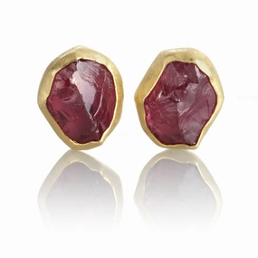 Garnet Crystal Earrings