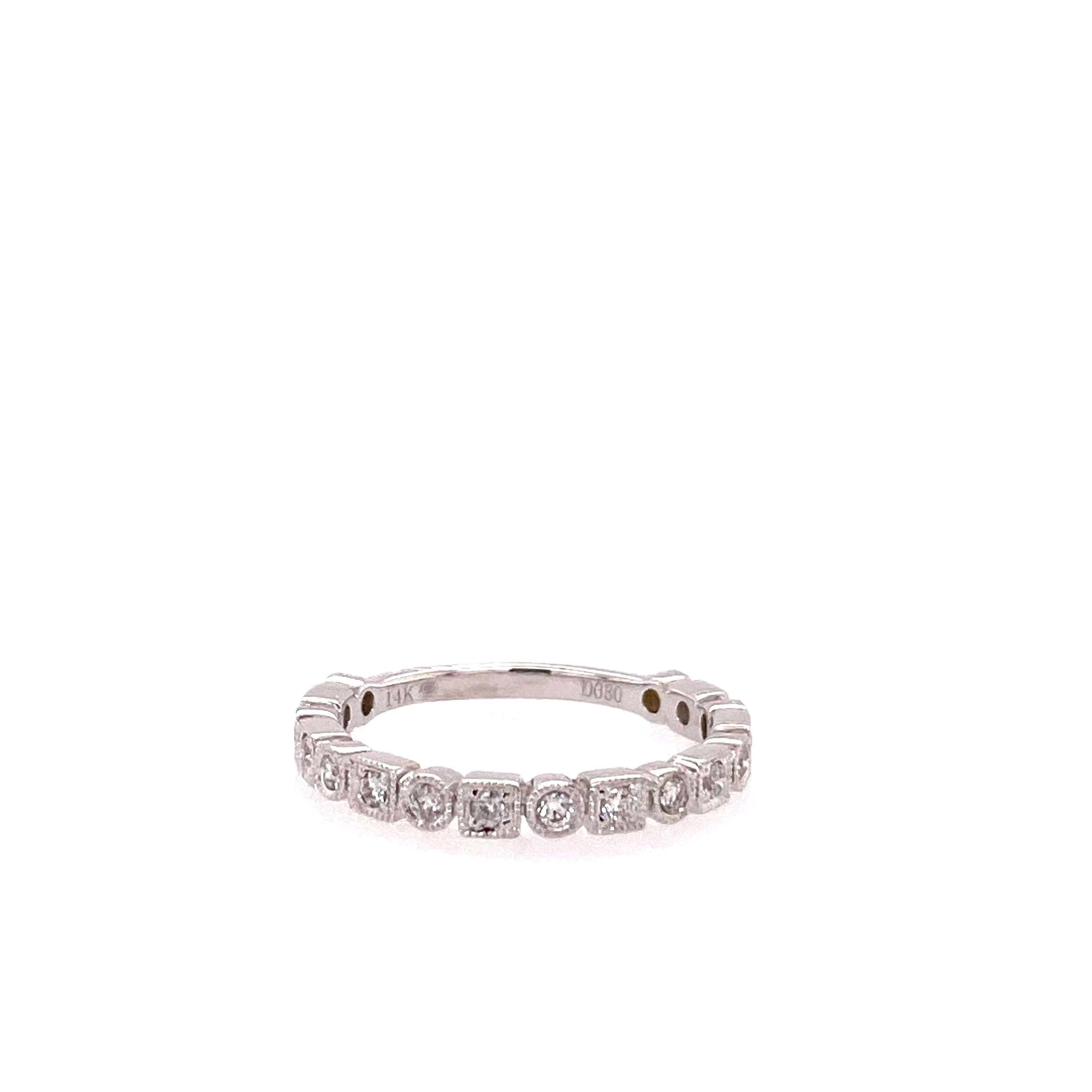 geometric diamond ring