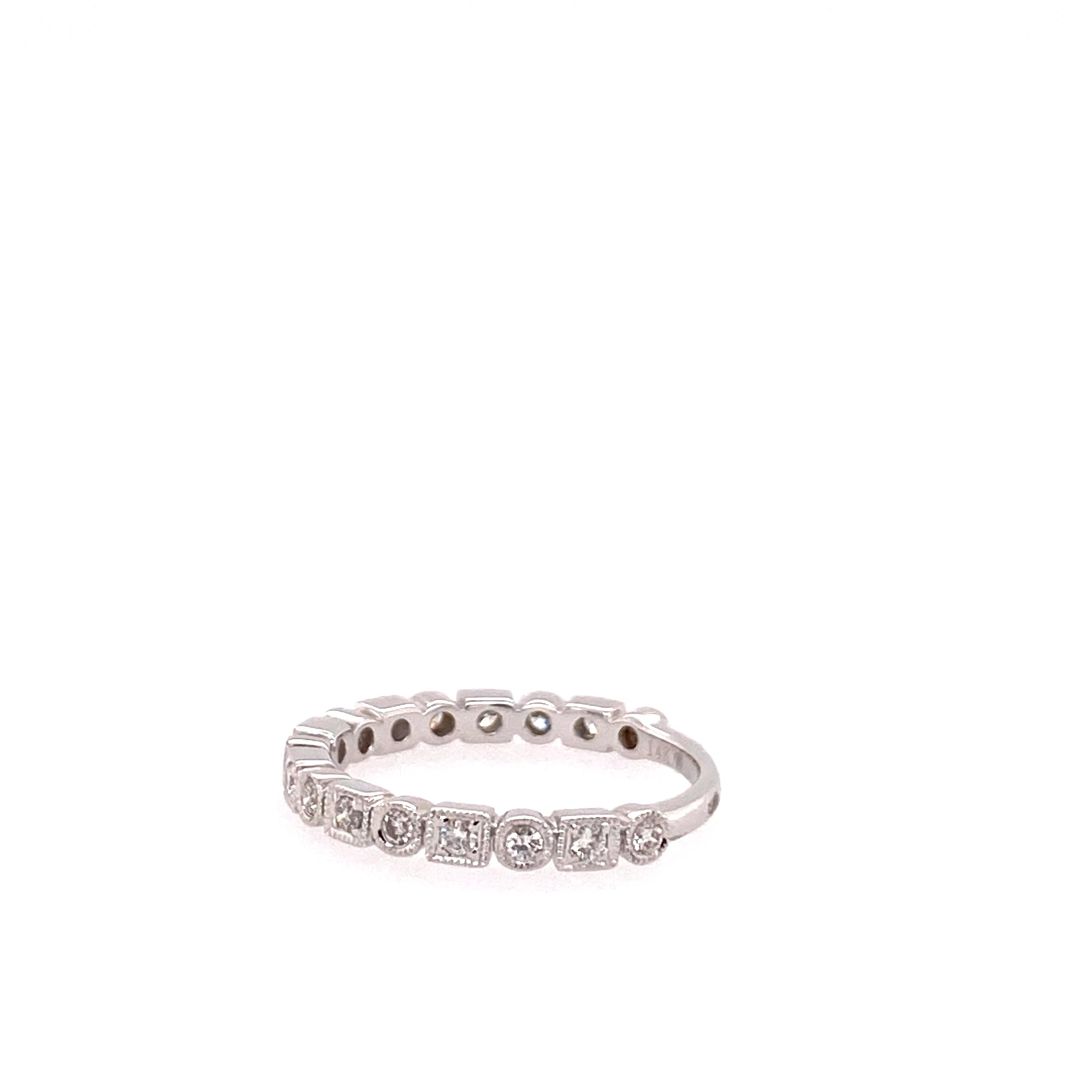 geometric diamond ring