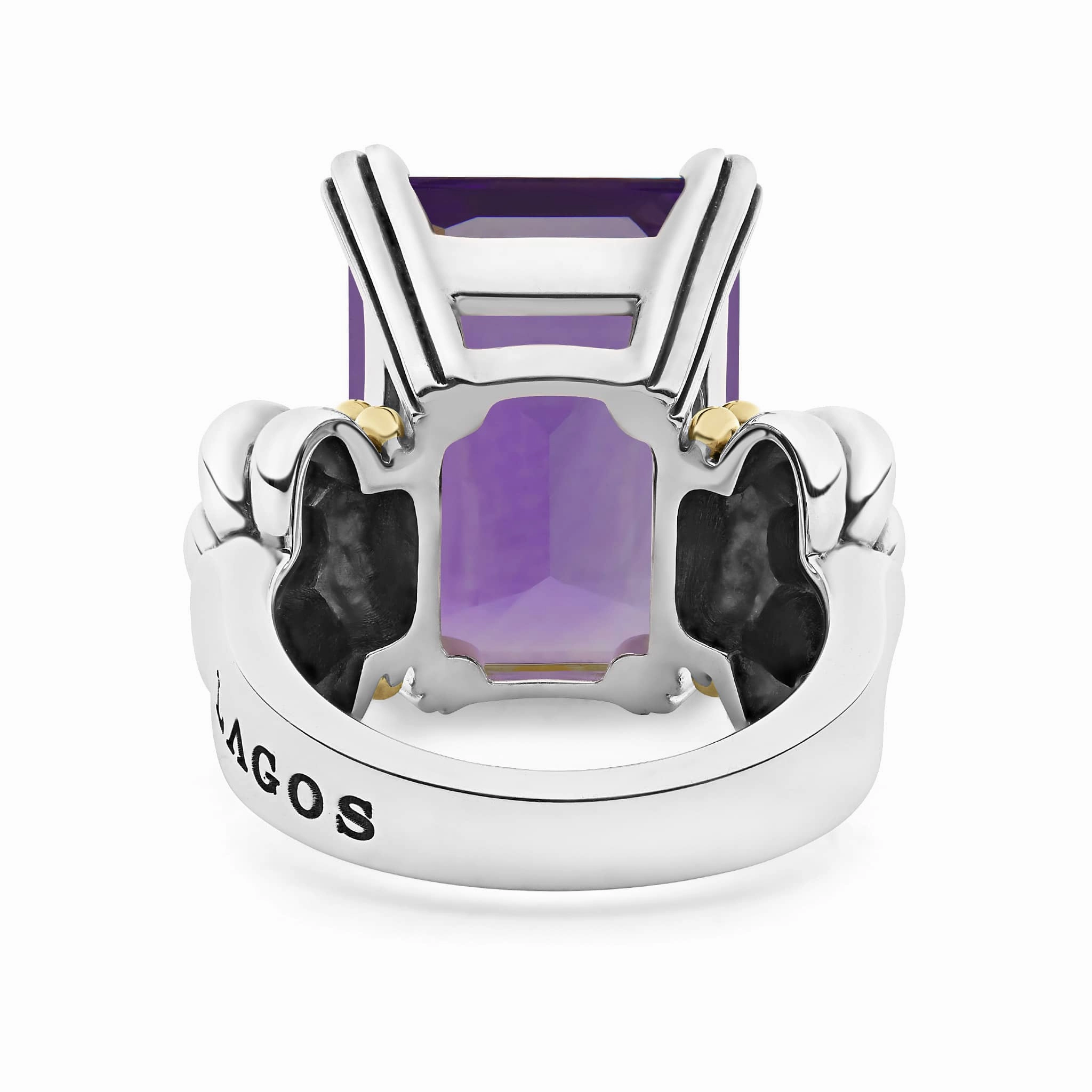 Glacier Extra Large Emerald-Cut Amethyst Ring