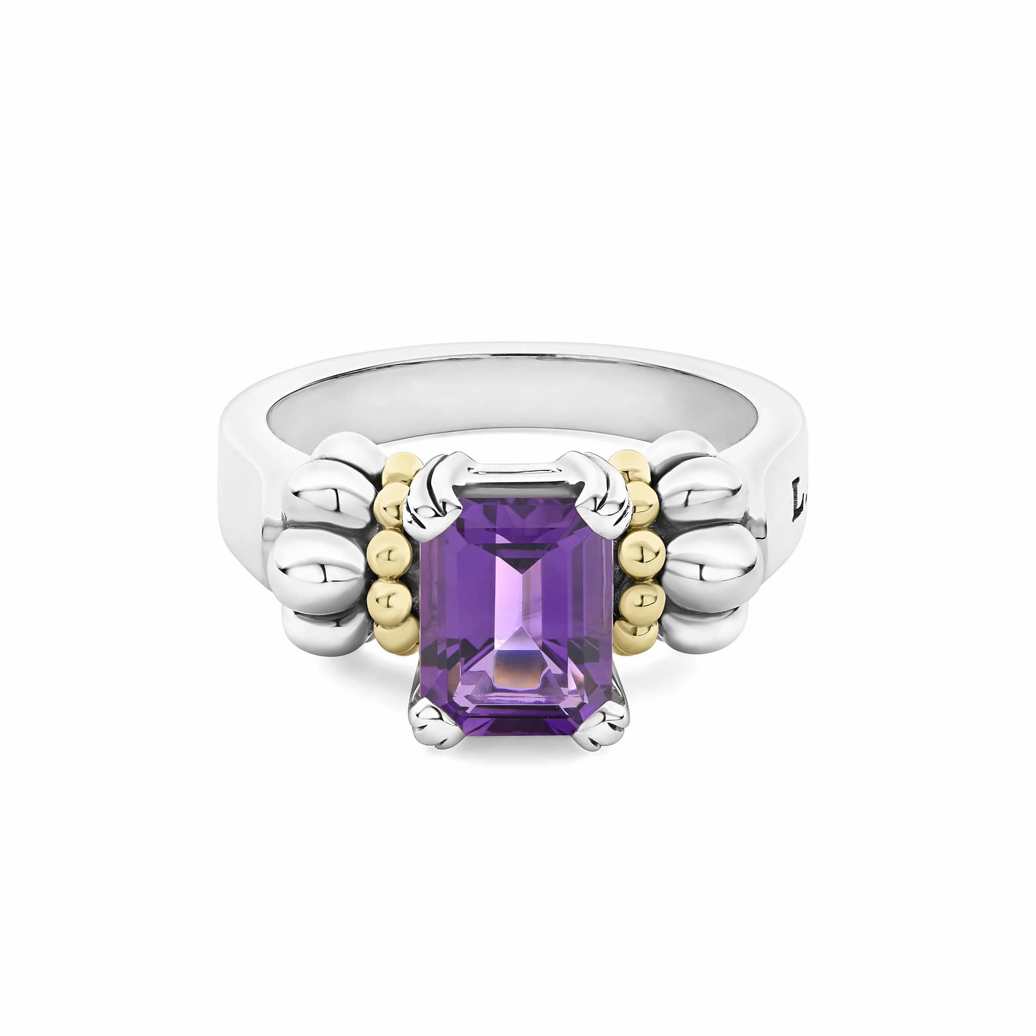 Glacier Small Emerald-Cut Amethyst Ring
