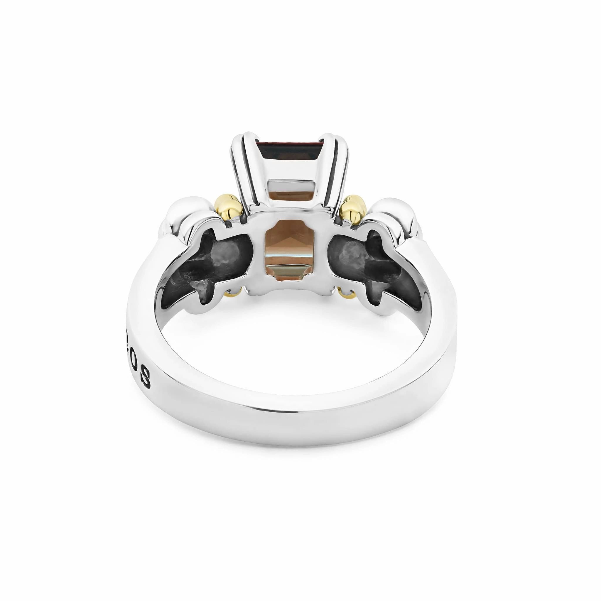 Glacier Small Emerald-Cut Smokey Quartz Ring