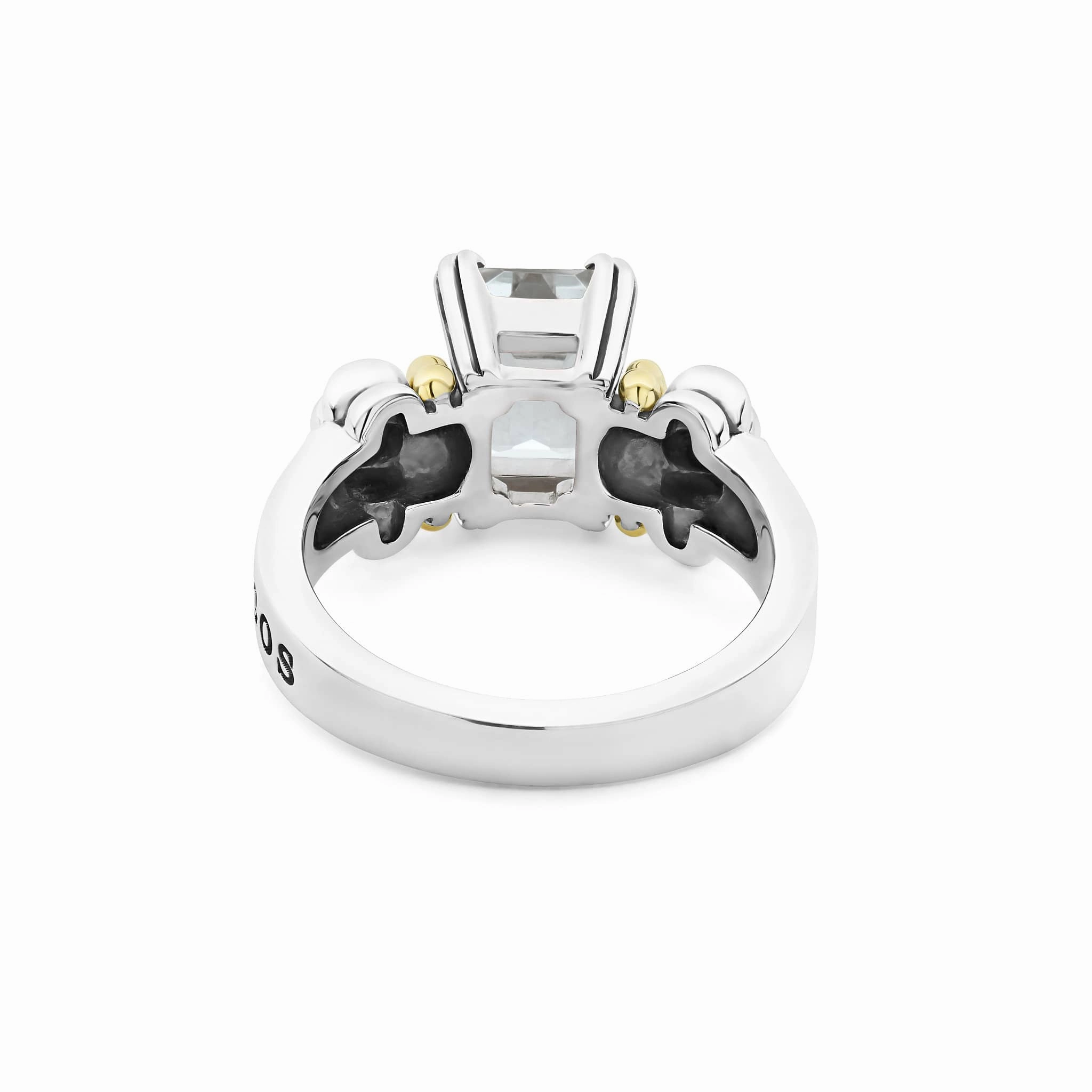 Glacier Small Emerald-Cut White Topaz Ring