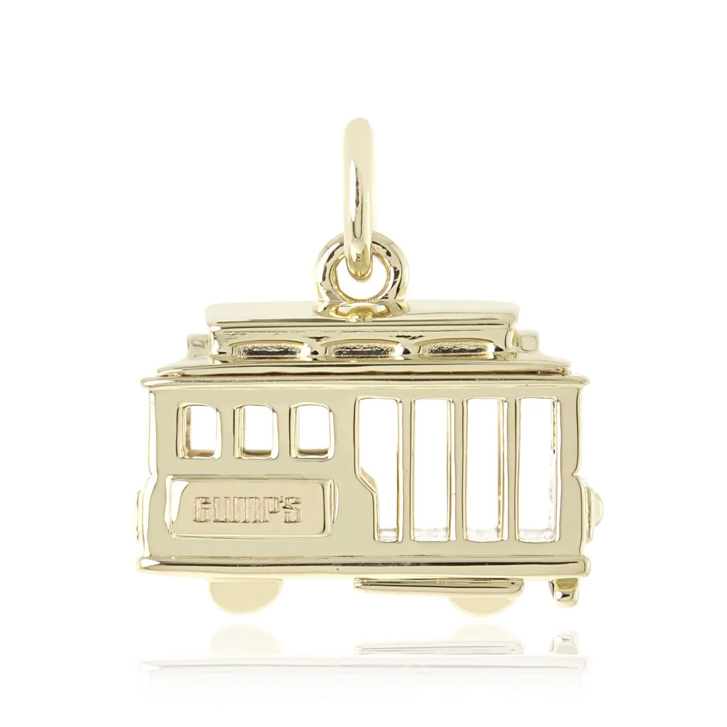 Gold Cable Car Charm