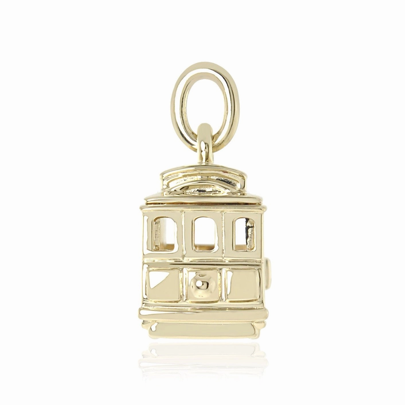 Gold Cable Car Charm