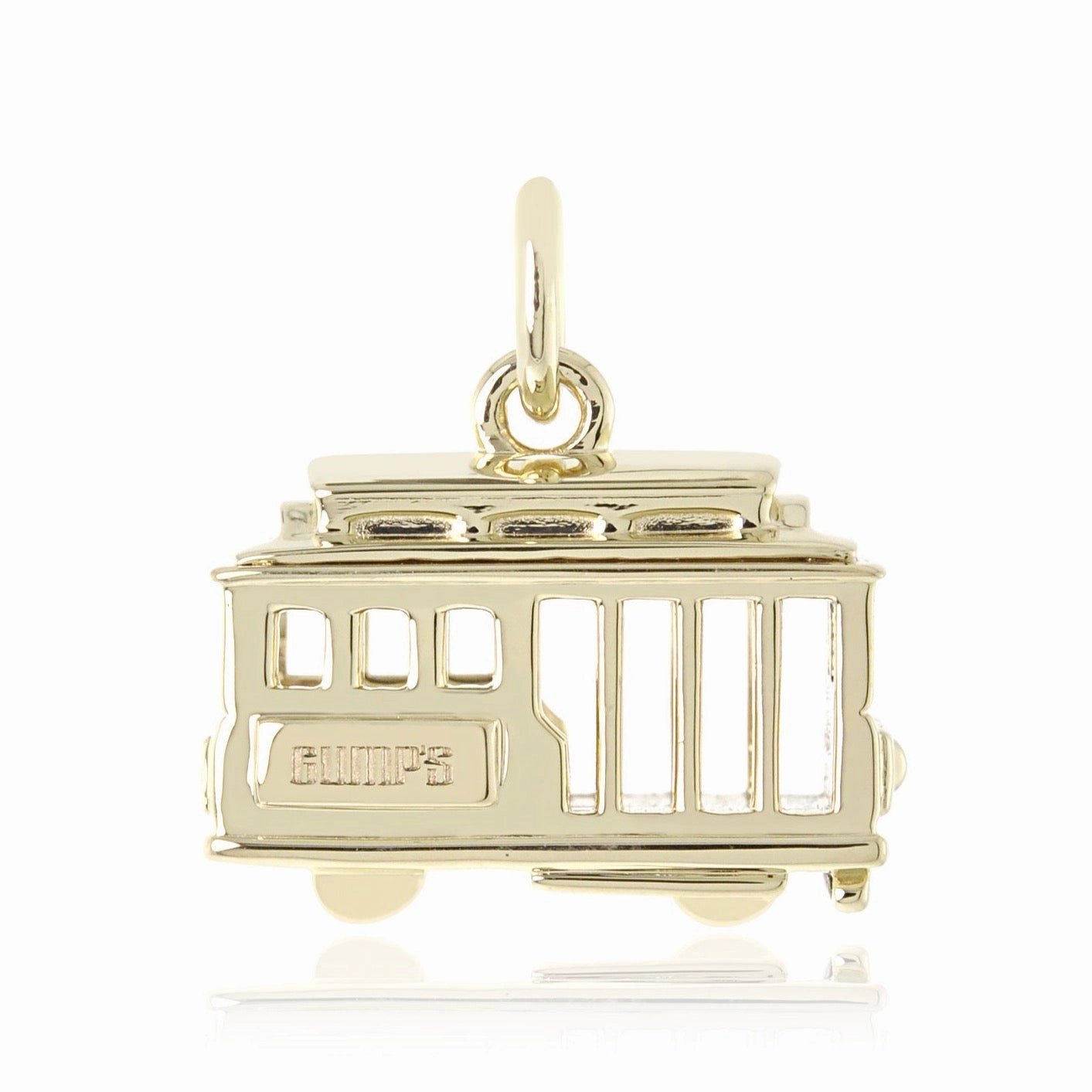 Gold Cable Car Charm