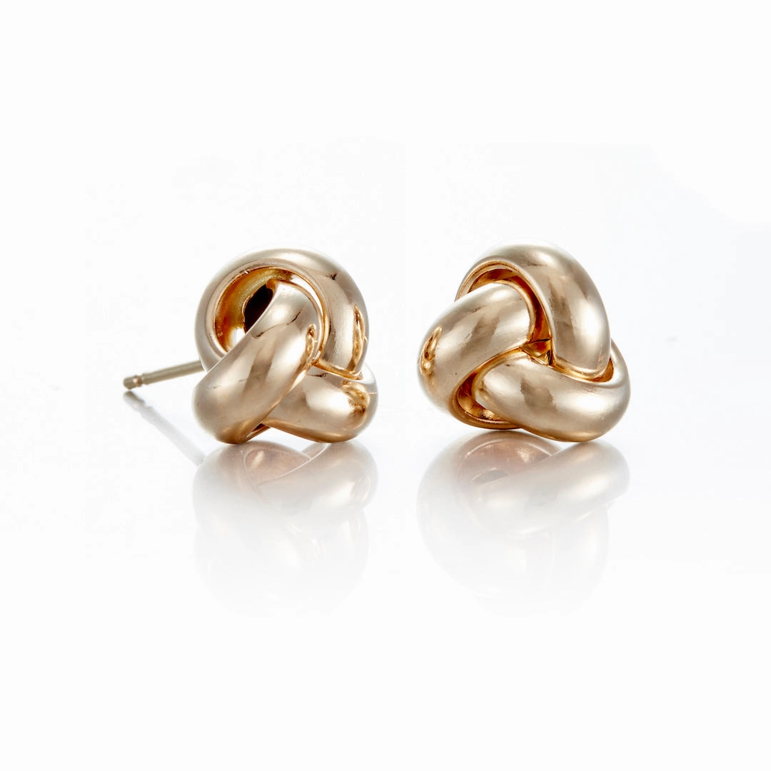 Gold Triple Knot Earrings