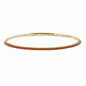 Gold Vermeil July Birthstone Flex Bracelet