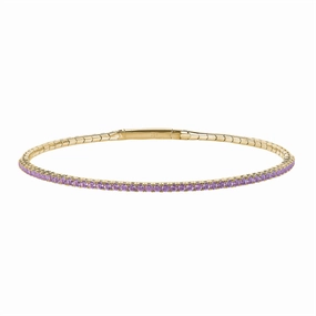 Gold Vermeil June Birthstone Flex Bracelet