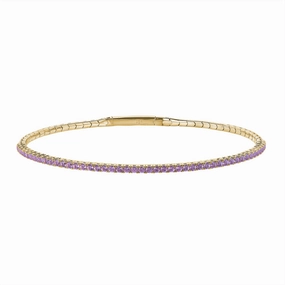 Gold Vermeil June Birthstone Flex Bracelet