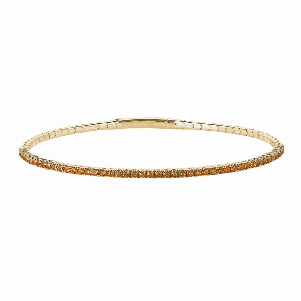 Gold Vermeil November Birthstone Flex Bracelet