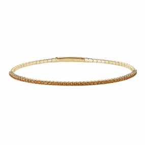 Gold Vermeil November Birthstone Flex Bracelet